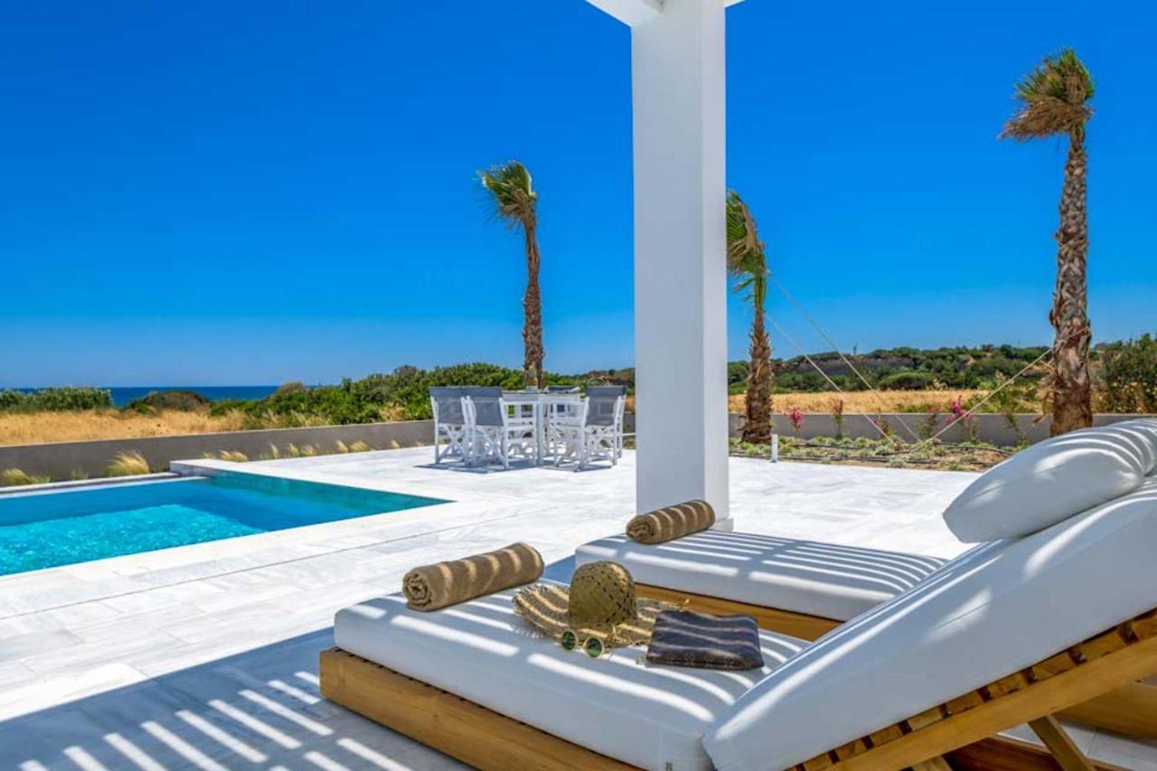 Seashore Beachfront Villa Lakhaniá Exterior foto